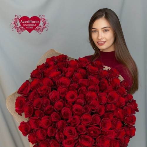 Купить охапку красных роз в Комсомольске-на-Амуре